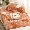 Thickened Newborn Baby Blanket - Double-Layer Raschel Cartoon for Autumn/Winter