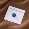 New 54color Matte Silk Scarf Hijab Magnet Brooch Strong Magnetic Buttons Round Shawl Dual-use Collar Clip Cufflinks