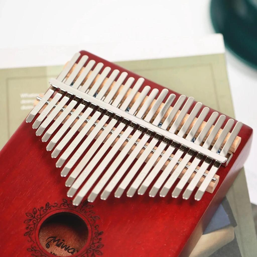 17 Keys Kalimba Thumb Piano Instrument Finger Mbira Mahogany Wood and 21 Keys