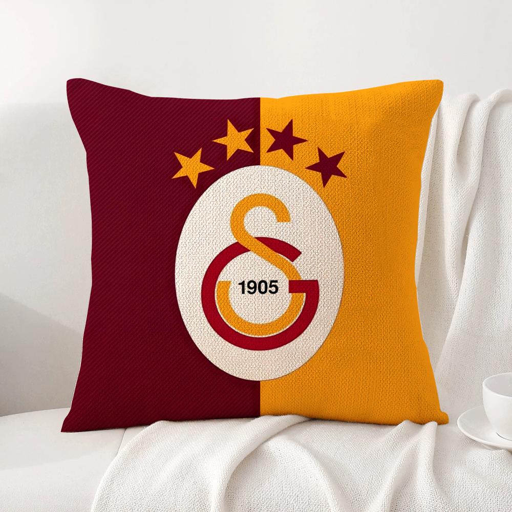 Club Logo G-Galatasarays Pillow Case Natural Linen Organic Fabric Double-Sided Printing Breathable Perfect For Home Decor