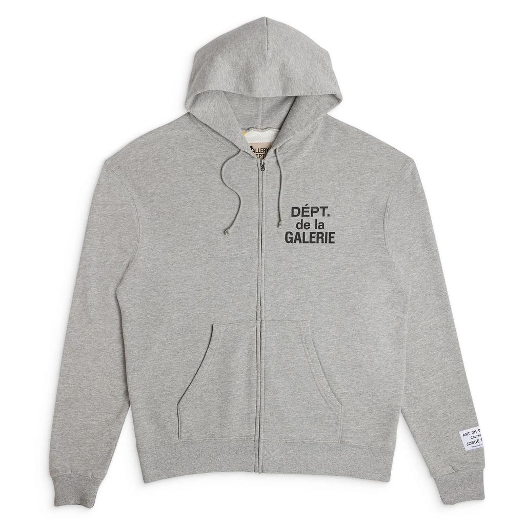 2024 A/W Unisex French Alphabet Logo Zipper Hoodie