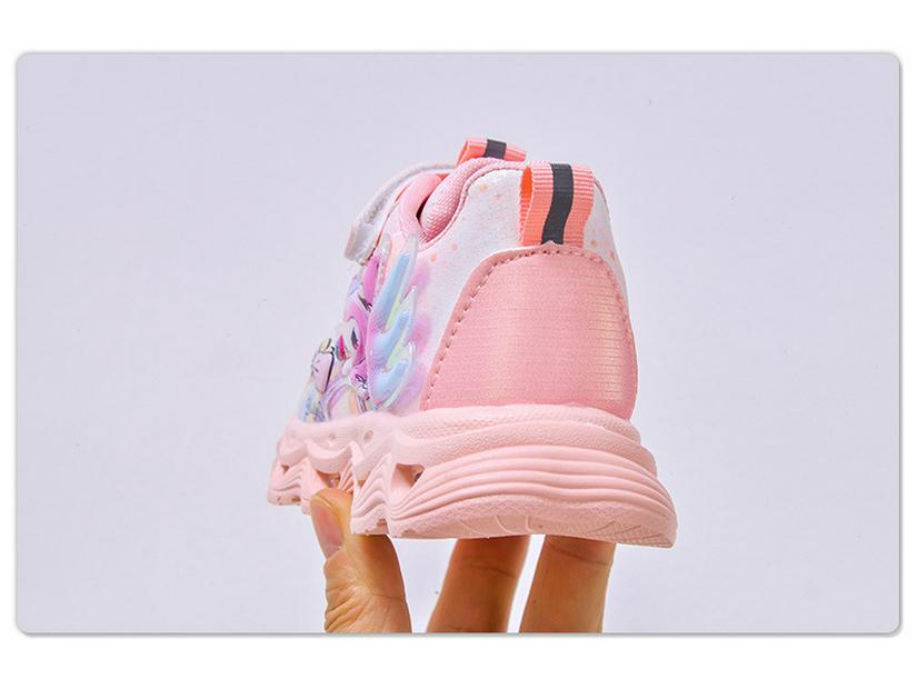 Kids' Kuromi Light-Up Cartoon Sneakers Leather Surface Small/Medium Sizes for Spring/Autumn