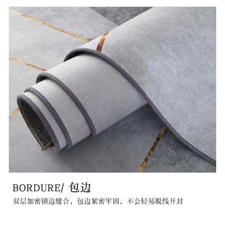 Carpet Living Room Bedroom, Bedside Carpet Autumn and Winter Simple Room Floor Mat Easy To Maintain