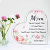 2D Flat Mothers Day Gifts Desktop Decoration Plaque, Flower Design, Home Decor Plaque Hanging Wall Art Decorative Garden Decoration for Room Door Sign