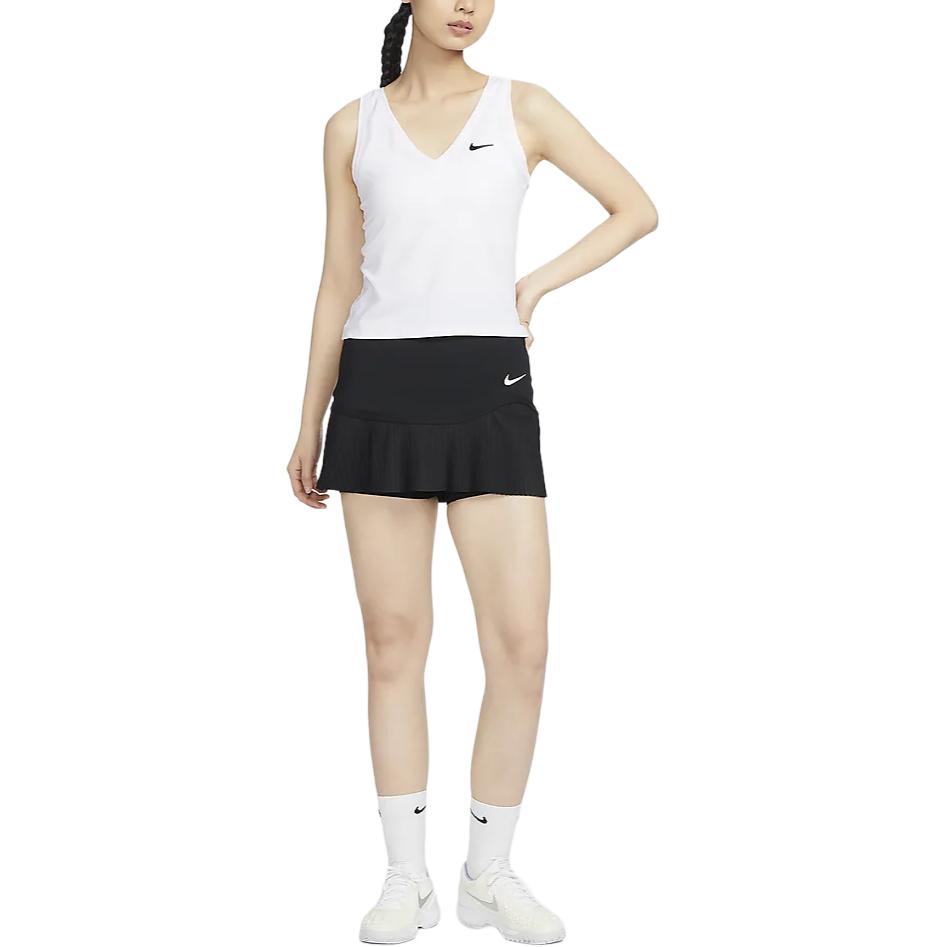 Nike Advantage Logo Print Quick-Dry Tennis Skirt Women Skirts Black FD6533-010
