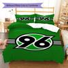 Hannover 96 Pattern Bedding Set Quilt Cover Pillowcase Home Decor Gift (1 * duvet cover + 2 * pillowcase, without core)