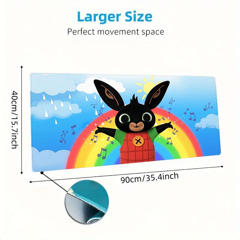 Bing Large Size Mouse Pad Large Gaming Table Cushion Non-slip Laptop Tablet Big Mousepad XXL Mat Mini PC Playmat With Lock edge