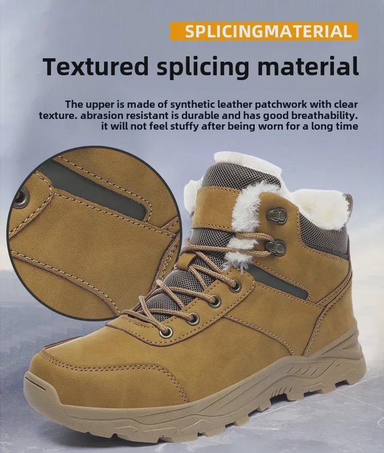 Pánské outdoorové zimní sportovní boty - Teplé, Plus samet, Velká velikost Sněhové a turistické boty