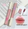Butterfly Dream Lip Mud: Matte Nude Lip Glaze & Cute Necklace Set