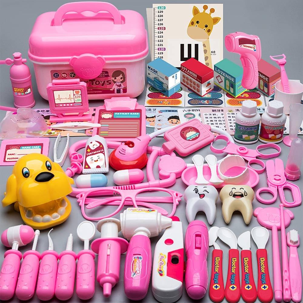 Accessories Doctor Toys Pink Blue Role-playing Games Simulation Doctor Set  Educational Gift
