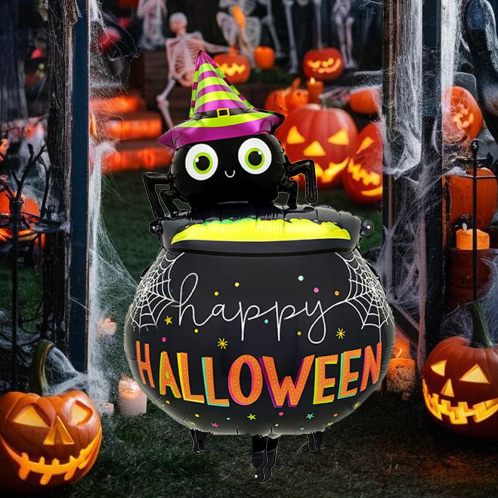 1ks Halloweenský pavouk Léčivý květináč Balónek pro Halloweenskou párty, narozeninovou oslavu.hororová a podivná atmosféra dekorace