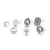 7 Teile/satz Frauen Retro Künstliche Opal Wasser Tropfen Mond Finger Knuckle Ring Schmuck