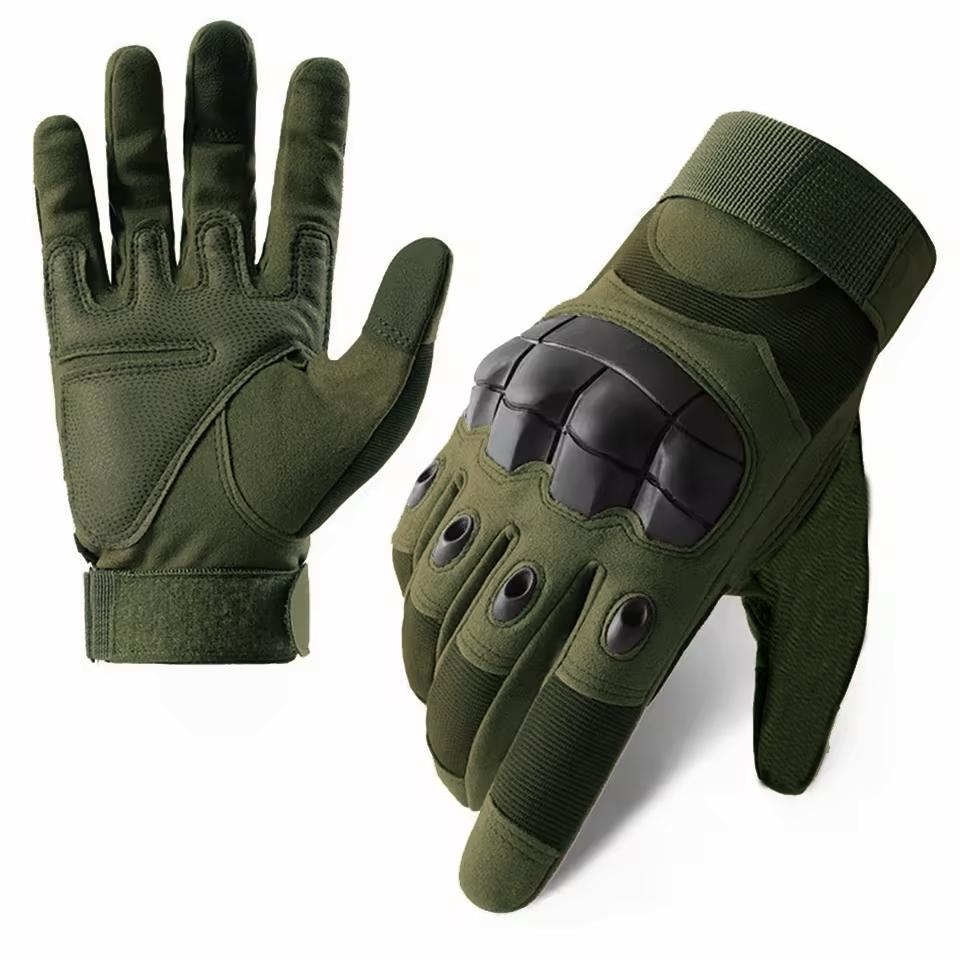 Tactical Motorcycle Gloves Finger Touchscreen Design Army Green Breathable Grip Outdoor Riding Sports 6