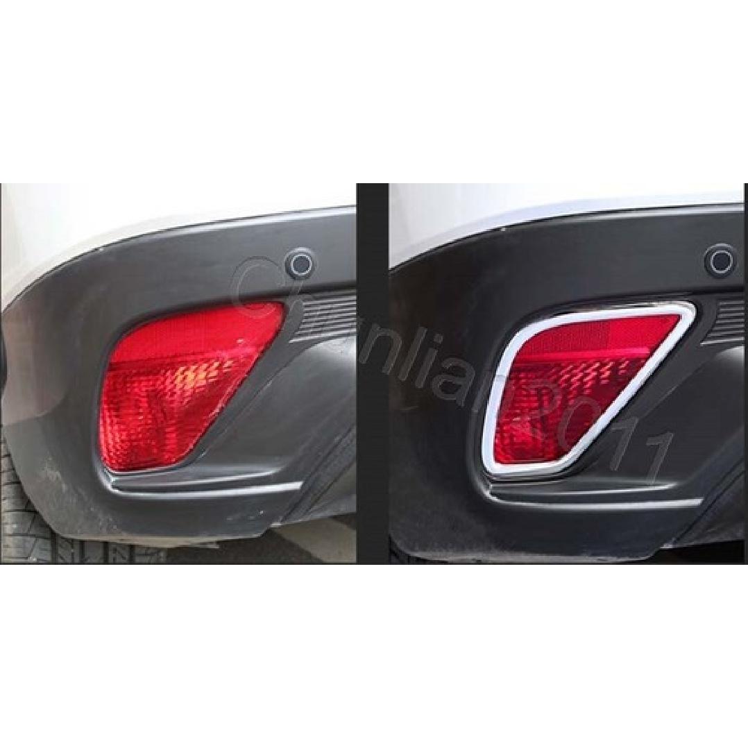 Rear Fog Light Cover Trim for 18-21 Mitsubishi Eclipse Cross ABS Chrome Lamp