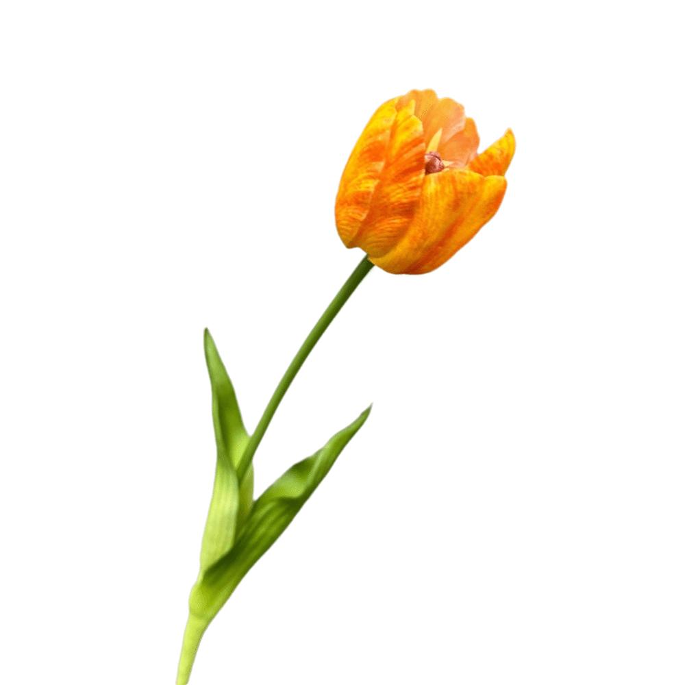 High-End Realistic Tulip Simulation Flower Hand-Held Design Flower Arrangement Faux Tulip Flower Parrot Tulip Lifelike Tulip