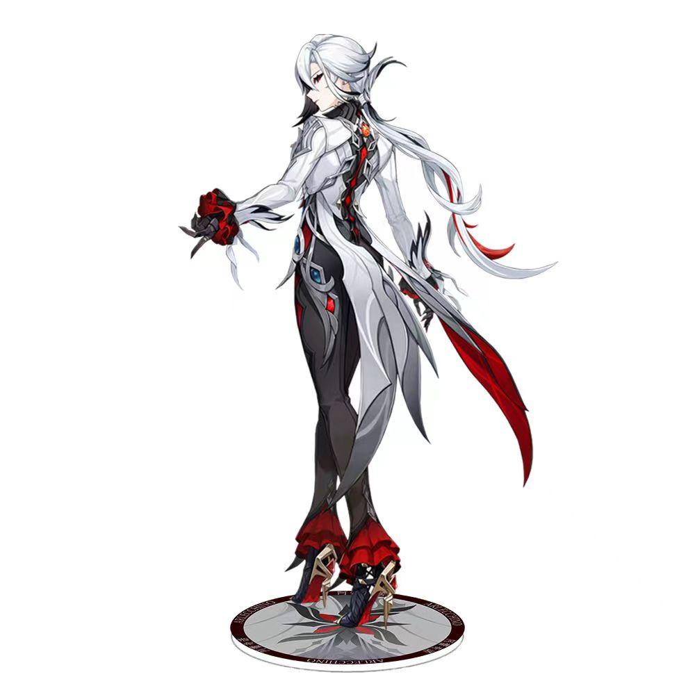 Genshin lmpact Anime Figure Varka Acrylic Stand Lauma Flins Aino Ineffa Model Plate 1pc Desk Decor Standing Sign Game Fans Durable Gifts