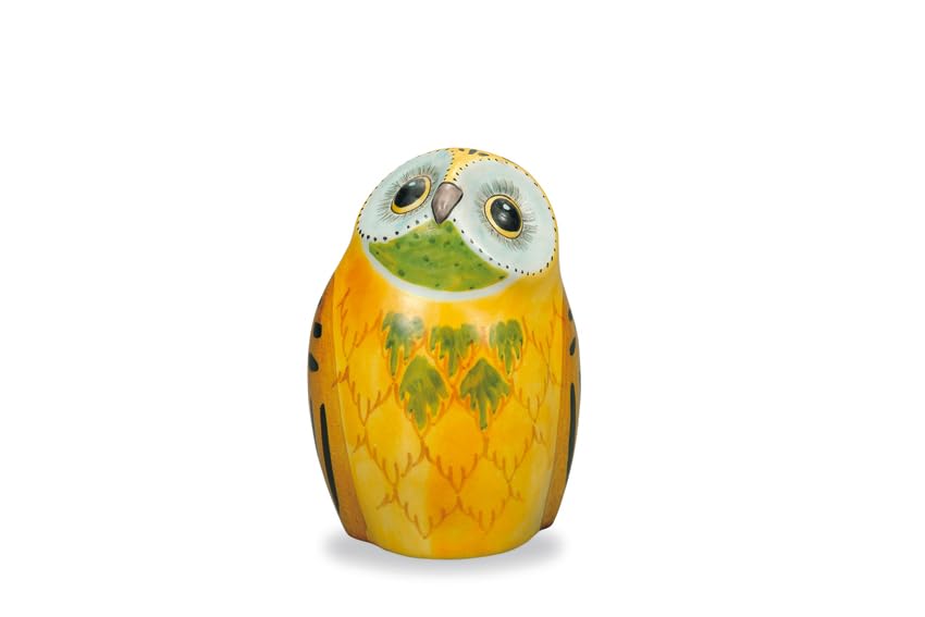 Kutani ware 4 Yellow Iwataya, No. Owl, Glaze, AP8-1320