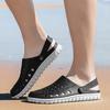 Summer Casual Sandals Shoes Men's All-match Wear-resistant Shoes Fashion Sandals Shoes for Men Men's Beach Baotou Sandals Hollow Breathable Mesh Shoes
