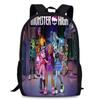 Monster High Unisex 15in Backpack Ergonomic Support Oxford Fabric Schoolbag