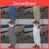 Loose Fit Cotton Linen Trousers With Pockets For Daily Wear