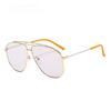New Women Sunglasses Retro Large Frame Sun Glasses Trend Outdoor Holiday Man Eyeglasses Toad Mirror UV400