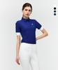 DUVIK Women'S Color Block Y-Collar Short Sleeve T-Shirt De2Wts121