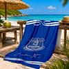 Fc Crest Design Printed Microfiber Beach Towel, Soft And Absorbent, Quick-Dry, Ideal for Summer Travel, Beach Essential, Swimming Pool