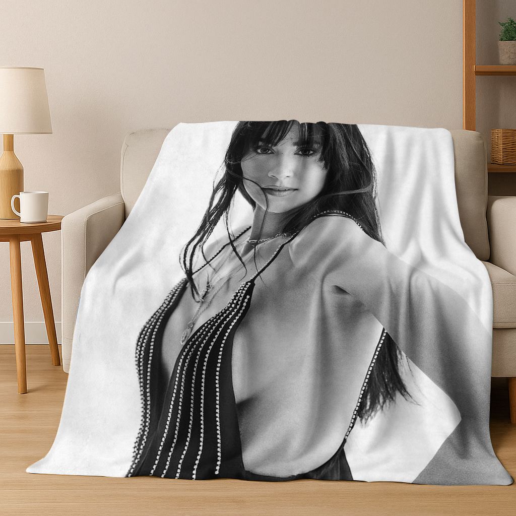 3D A-Aitana Spanish Singer Art Flannel Blanket,Cozy Soft Throw Blanket for Home Bedroom Bed Sofa Picnic Office Cover Gift Kids
