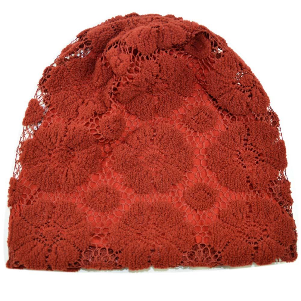 Women's Summer Lace Slouchy Hat - Breathable, Stylish, Thin White Hair Cover
