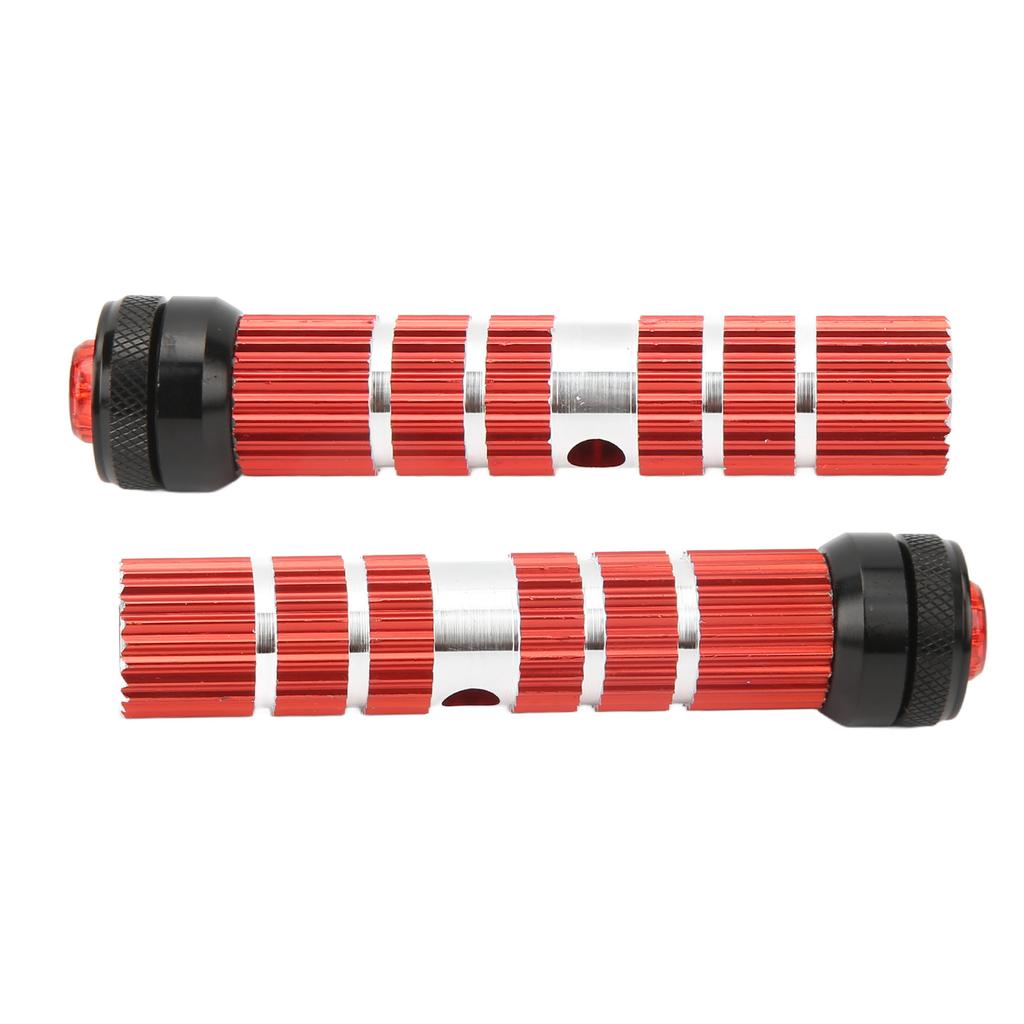 2 Pezzi Pedali Bici Axle Posteriore Picchetti Lega di Alluminio Resistenza allo Scivolamento Pedale Posteriore Bici Axle con Luce per Mountain Bike