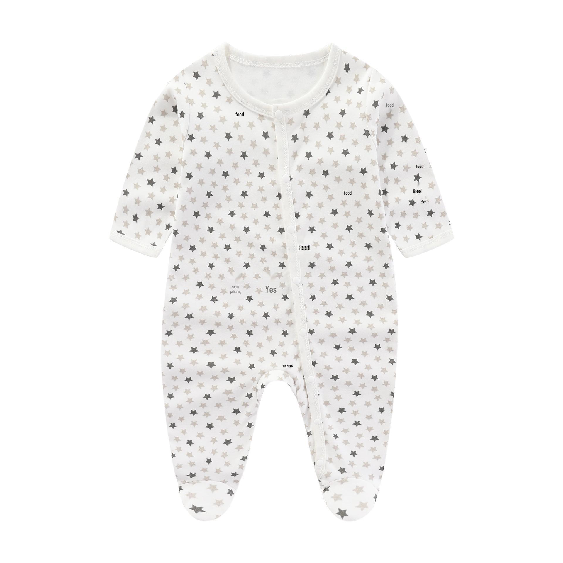 

Комбинезон из чистого хлопка для новорожденных - Весенне-летний/Осенний ромпер для ползающих малышей 73CM