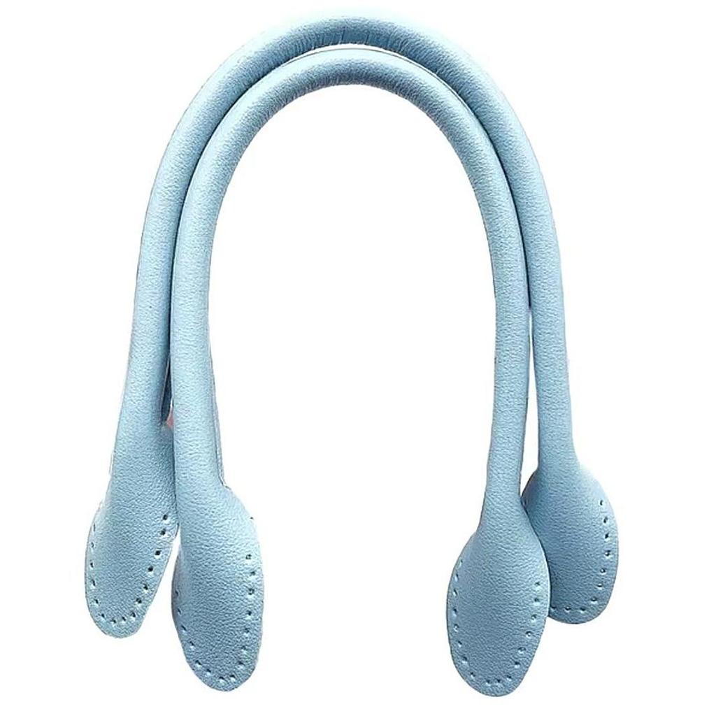 PU Leather Bag Strap with Core Stitching and Oiled Edges - Hand-Sewable Leather Handles and Accessories