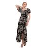 Lovedrobe Womens/Ladies Embroidered Square Neck Puff Sleeve Maxi Dress