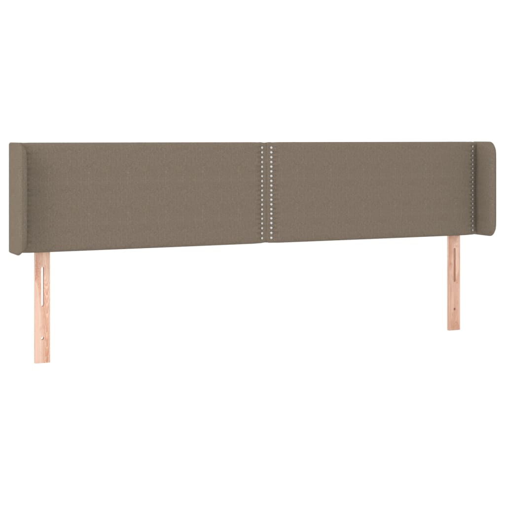 Vidaxl Zagłówek Do Łóżka Z Led, Taupe, 203X16X78/88 Cm, Tkanina