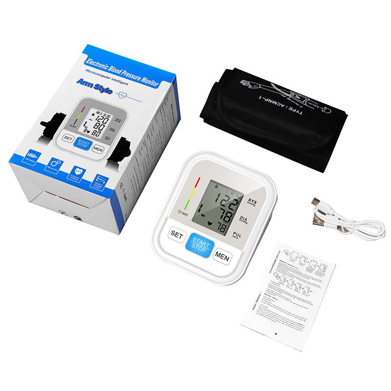 Multilingual Digital Arm Blood Pressure Monitor: English, Russian, Thai