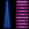 Christmas Tree Cone Shape 752 LEDs Decoration Blue 160x500 Cm