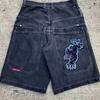 European and American high street shorts skateboard pants pattern couple hiphop hip hop denim shorts source manufacturer wholesale