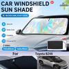 For Toyota BZ4X Foldable Front Windshield Sun Shade UV Reflective Sun Protection Cover Car Interior Accessories