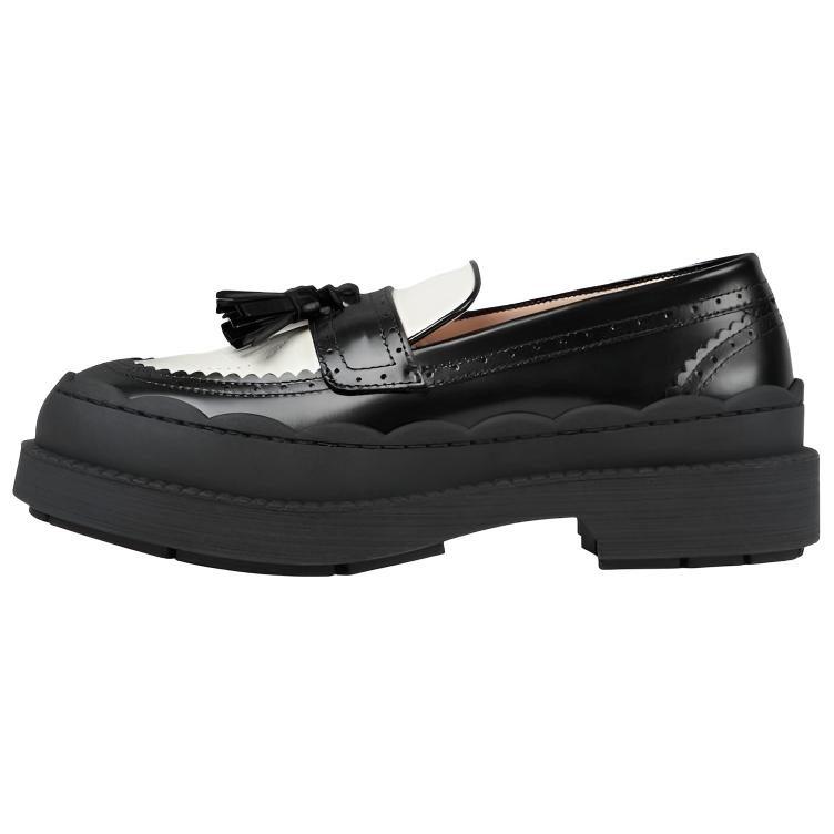Gucci Wmns Loafer 'Black White' Women's 750438 AACAS 1061