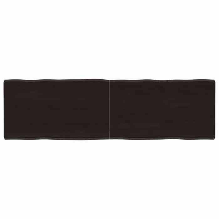 VidaXL Dessus de table bois chêne massif traité bordure assortie 364028