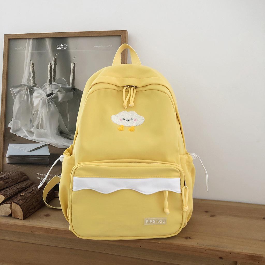Schoolbag cute ins cartoon soft cute schoolbag female light student versatile class backpack cute college style backpack