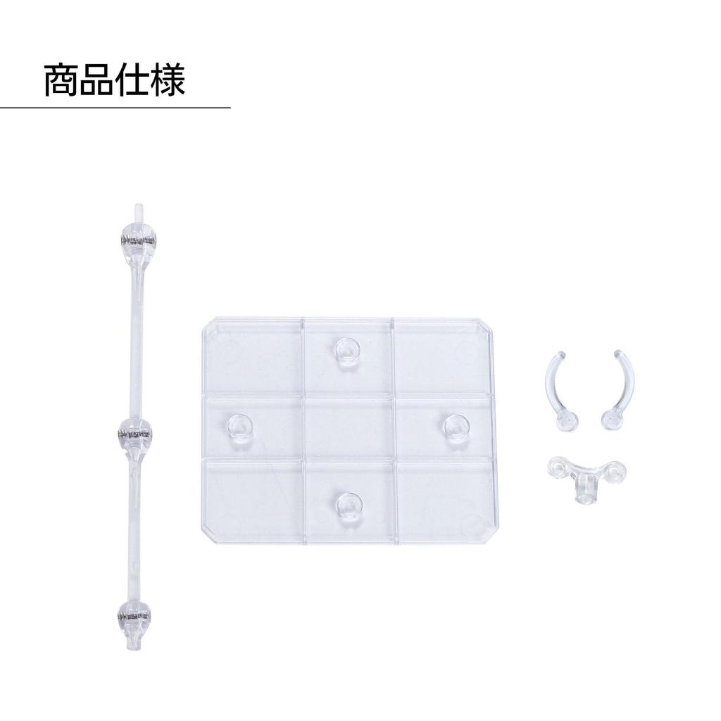 Plastic Model Figure Display 3mm Gundam Model 10 Pieces of Stands, Transparent, Shaft, 1/144 Scale, Kit, Stable, Compatible, (Set 10)