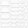 [Clear Plastic | Organizer] 25pcs Clear Plastic Drawer Organizer 4 Sizes Vanity Drawer Dividers Storage Separation Bins for Make Up Kitchen Utensils