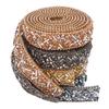 4Pcs Crystal Rhinestone Ribbon Self Adhesive Cuttable Shiny Rhinestone Ribbon Trim for Clothes Scrapbooks