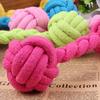 1PC Dog Toy Knot Rope Ball Cotton Rope Dumbbell Puppy Cleaning Teeth Chew Toy Durable Braided Bite Resistant Pet Supplies