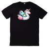 T-Shirt Niedliches Dinosaurier In Der Poolparty