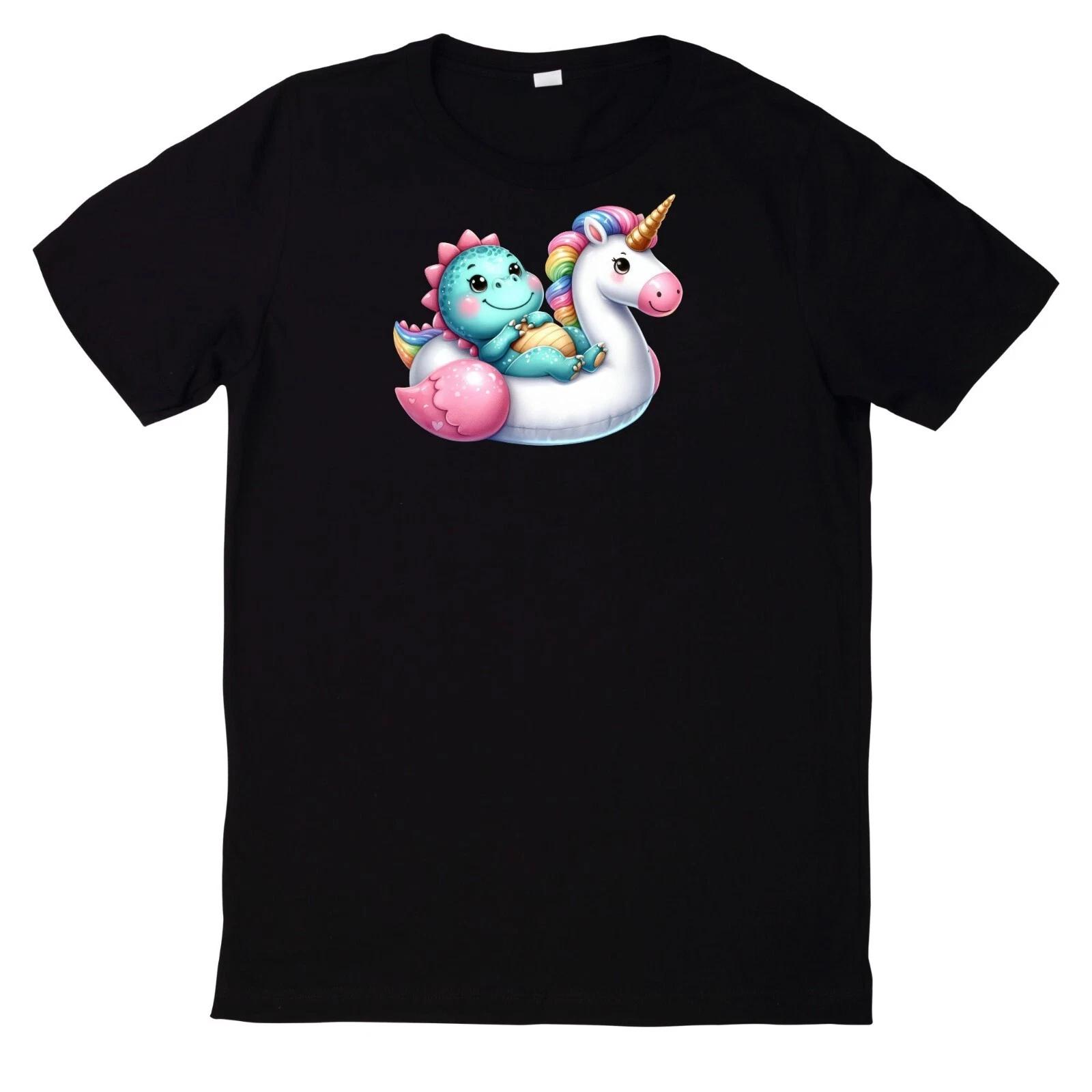 T-Shirt Niedliches Dinosaurier in der Poolparty XXXL