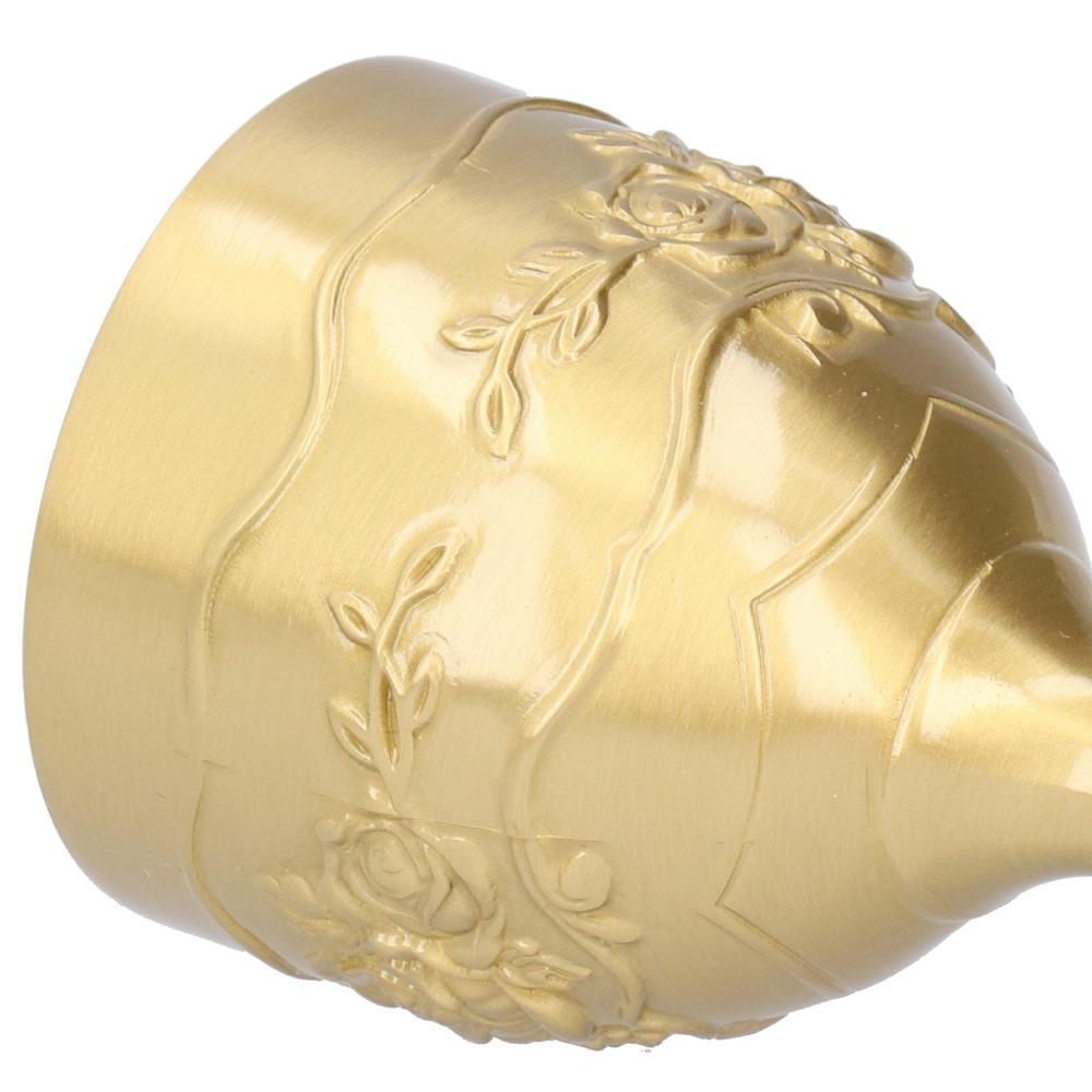 Gravierte Blume Vintage Kelch Geprägter Rosenweinkelch Messingkelch Partyzubehör
