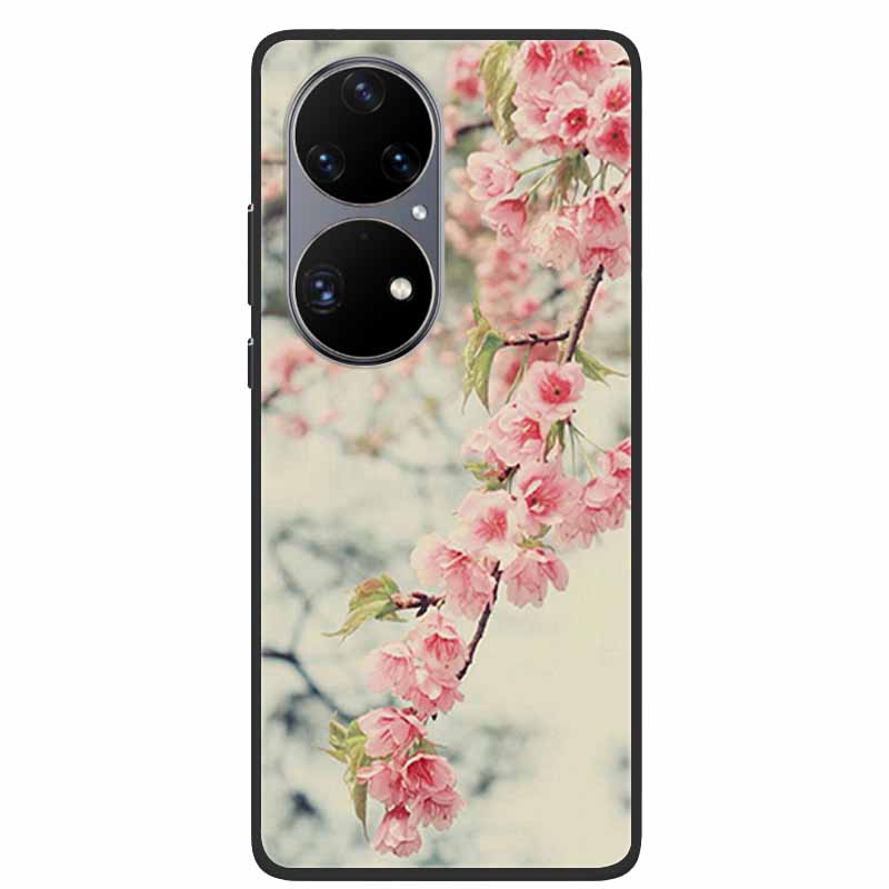 Para Huawei P50 Pro Funda P50E Resistente a Golpes Suave Silicona Funda de Teléfono Para Huawei P50Pro Cubierta Trasera P 50 Lujo Protectora TPU Coque