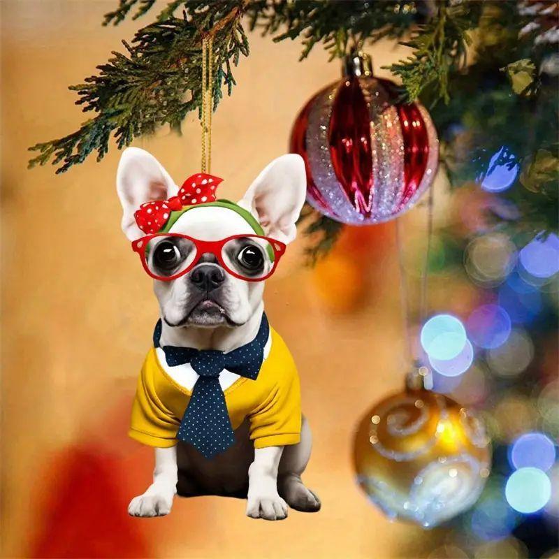 3pcs/set Dog Series Car Interior Rearview Mirror Decorative Pendant
